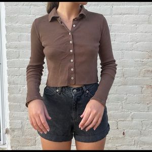 Brown Brandy Melville long sleeve
